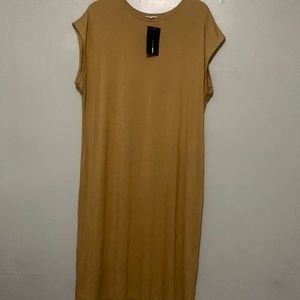 Midi Oversized Lime Dress